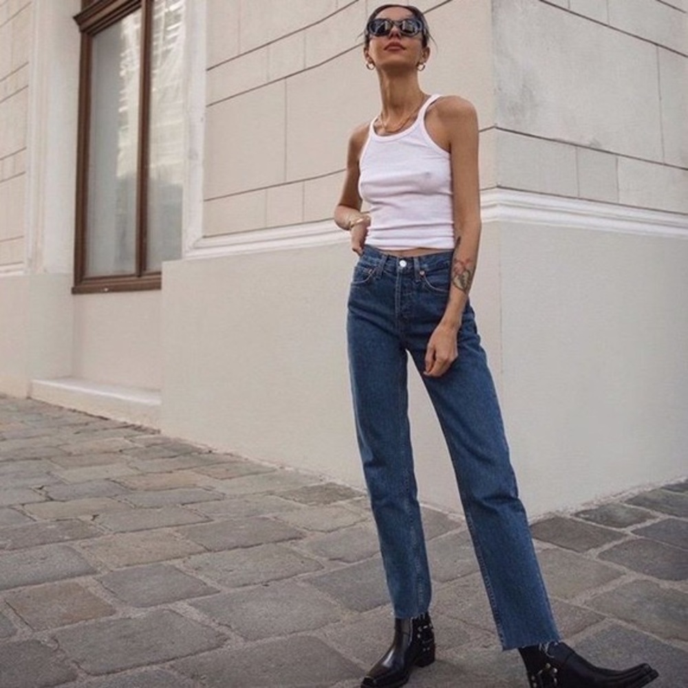 Re/Done 70s Stove Pipe Jeans in sz 28